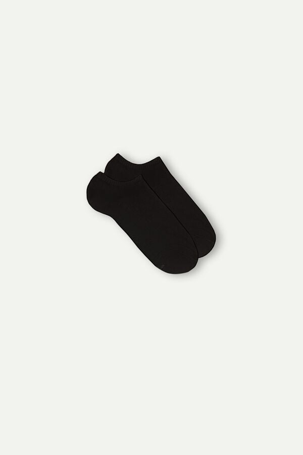 Intimssimi No-show Socks in Terrycloth Black | TILWZ57978