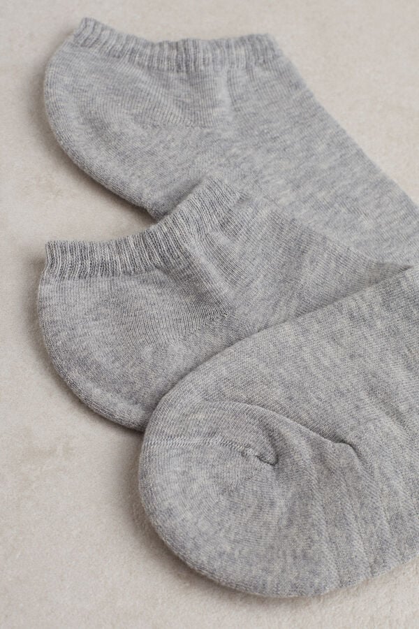 Intimssimi No-show Socks in Terrycloth Grey | ILJVR86163