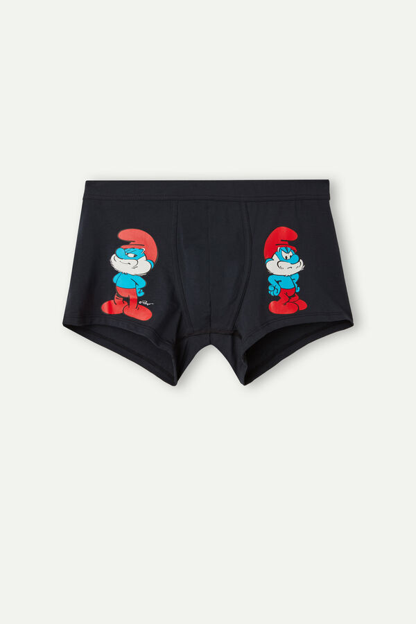 Intimssimi Papa Smurf Boxers in Stretch Supima® Cotton Blue | EILHC64908