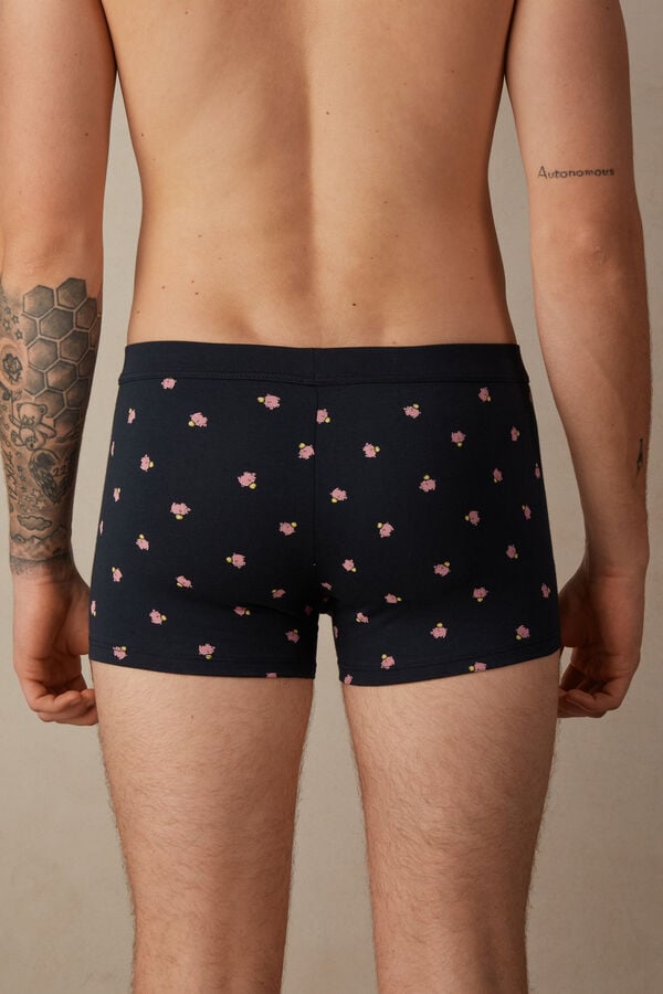 Intimssimi Piggy Bank Boxers in Stretch Supima® Cotton Blue | EILHC59751