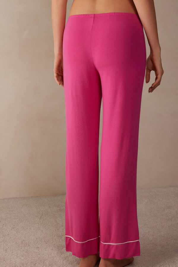 Intimssimi Pretty Flowers Full Length Modal Pants Pink | ILXBR45751