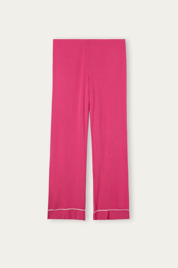 Intimssimi Pretty Flowers Full Length Modal Pants Pink | ILXBR45751