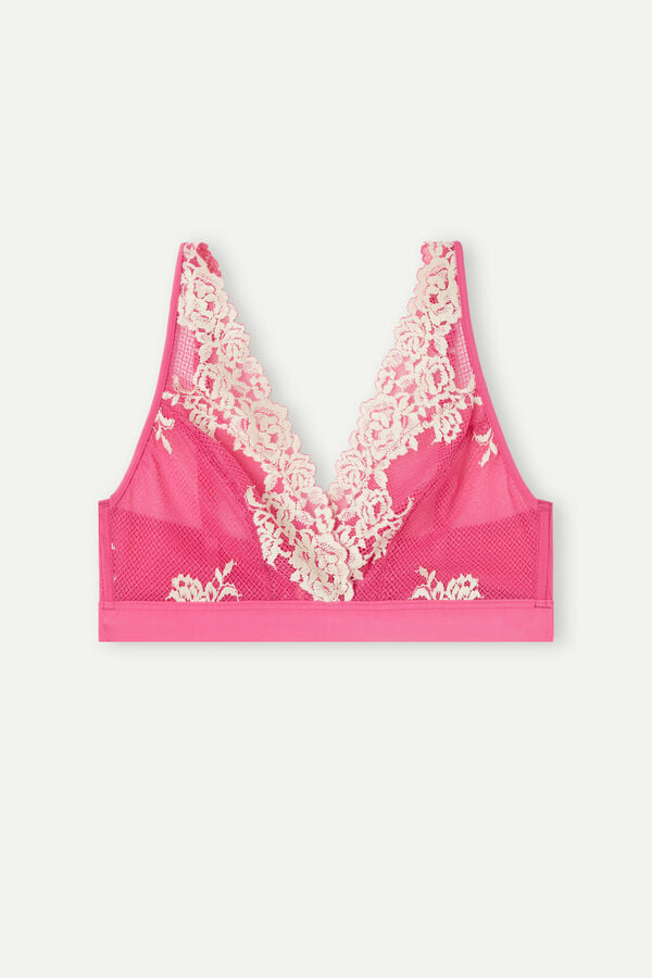 Intimssimi Pretty Flowers Lara Triangle Bra Pink | ILEAH15570