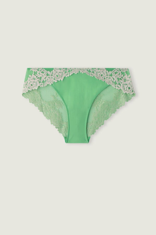 Intimssimi Pretty Flowers Panties Green | ZILNQ21378