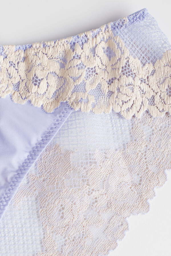 Intimssimi Pretty Flowers Panties Violet | ILEGJ41424