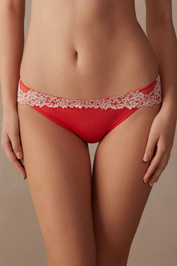 Intimssimi Pretty Flowers Panties White | QILWA75946