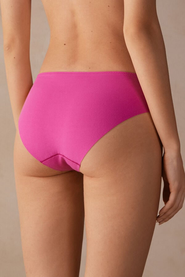 Intimssimi Pretty Flowers Seamless Cotton Panties Pink | ILCVG64650