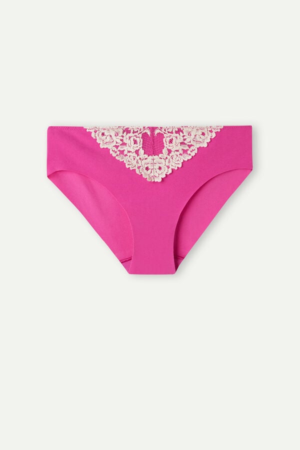 Intimssimi Pretty Flowers Seamless Cotton Panties Pink | ILCVG64650