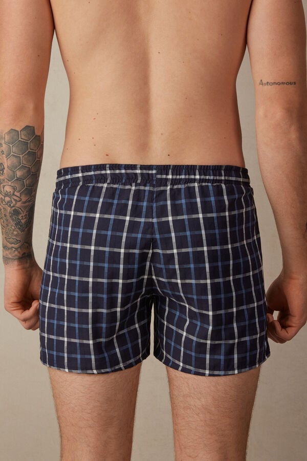 Intimssimi Print Detailed Boxers Blue | ILQCS80586