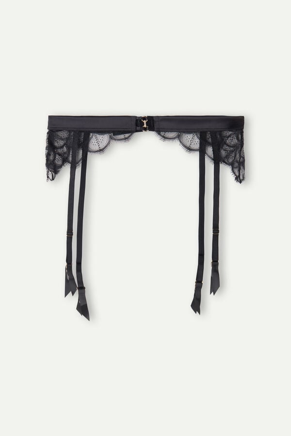 Intimssimi Pure Charme Garter Belt Black | XILBH59298