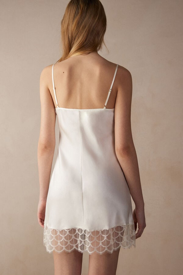 Intimssimi Pure Charme Silk Slip White | FILHY21640