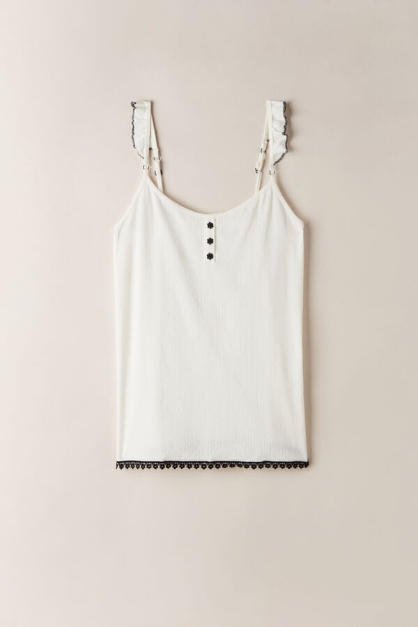 Intimssimi Pure Joy Cotton Top White | ILEGJ56817