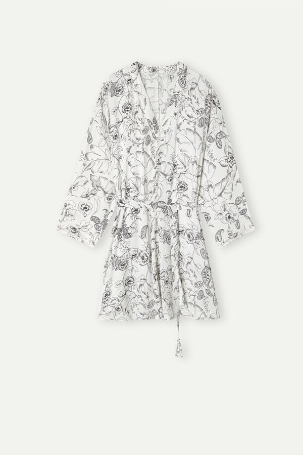 Intimssimi Pure Joy Satin Kimono Print | YILVQ33409