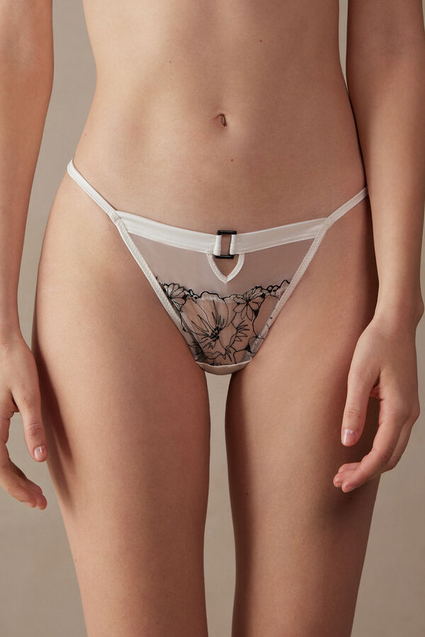 Intimssimi Pure Joy String Thong White | ZILNQ56806