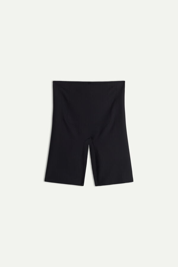 Intimssimi Raw-Cut Microfiber Shorts Black | QILWA97065