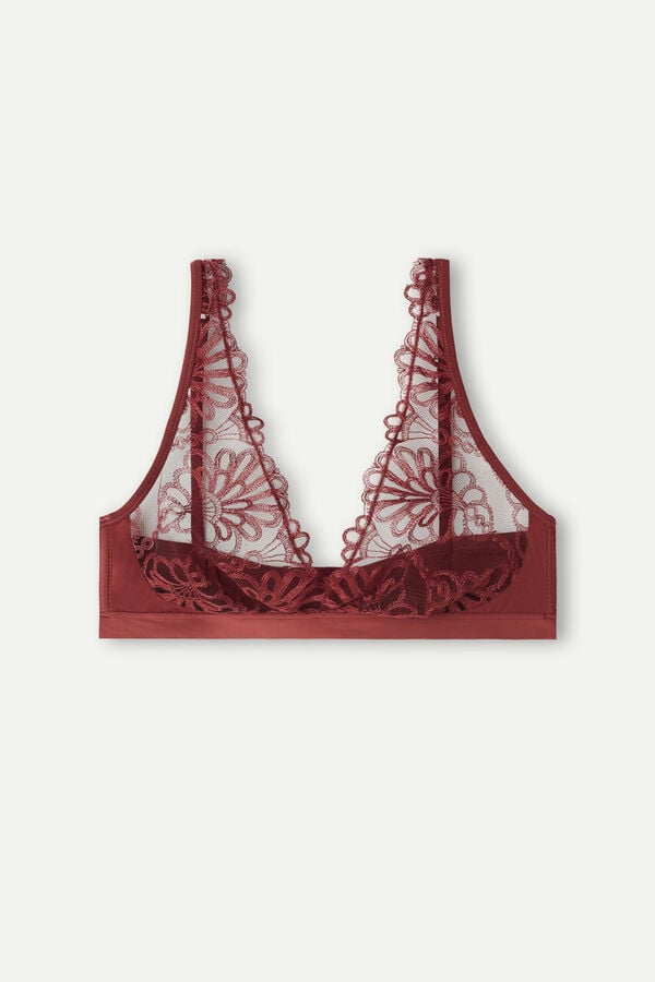 Intimssimi Romantic Life Lara Triangle Bra Red | LILTR42371