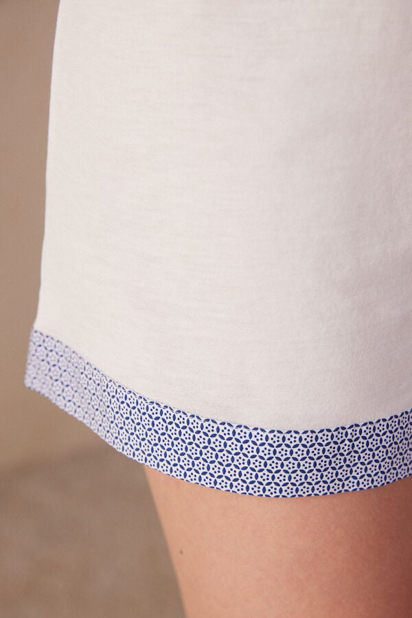 Intimssimi Santorini View Ultrafresh Supima® Cotton Shorts White | EILVG63506