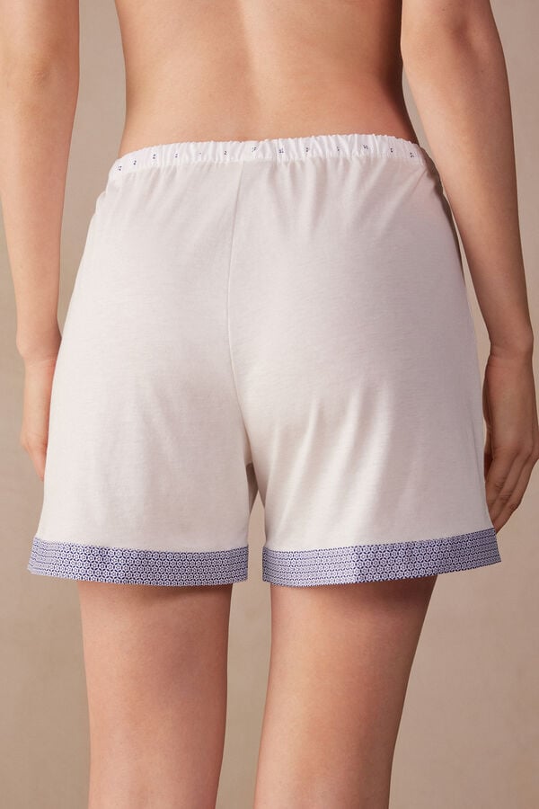 Intimssimi Santorini View Ultrafresh Supima® Cotton Shorts White | EILVG63506