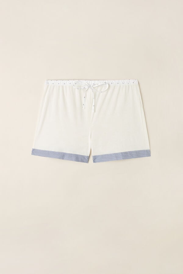 Intimssimi Santorini View Ultrafresh Supima® Cotton Shorts White | EILVG63506