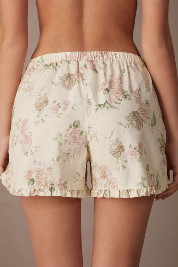 Intimssimi Scent of Roses Cotton Cloth Shorts Print | ILQCS11104