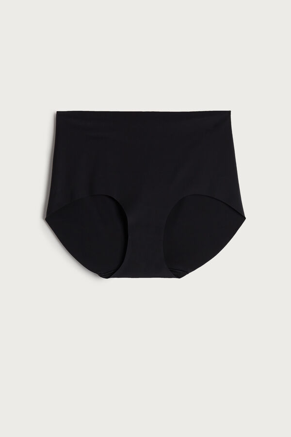 Intimssimi Seamless Microfiber Hipster Black | ILNZX73300