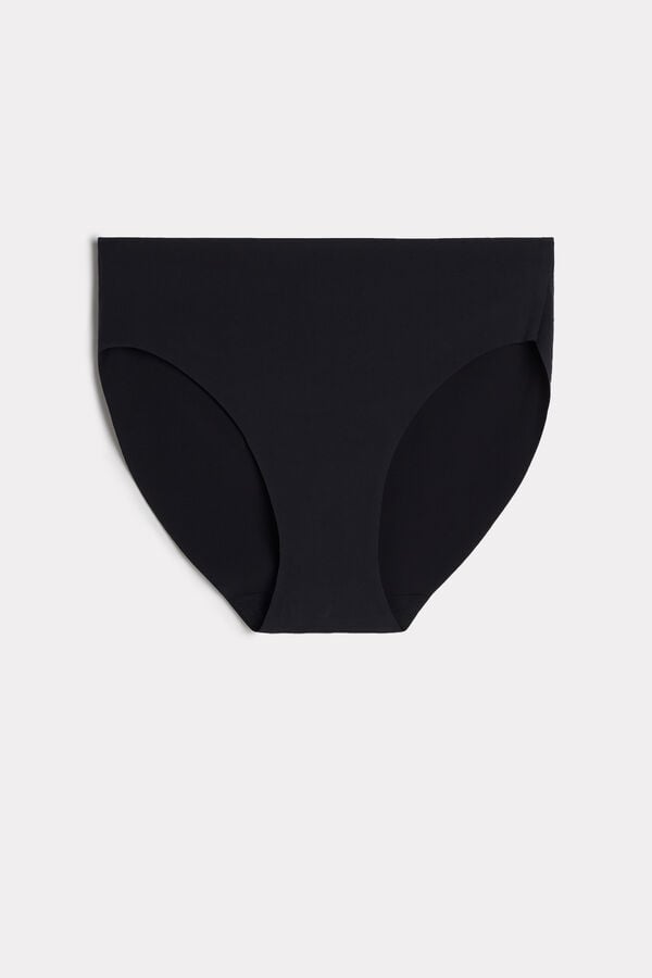 Intimssimi Seamless Microfiber Panties Black | ILJKU61544