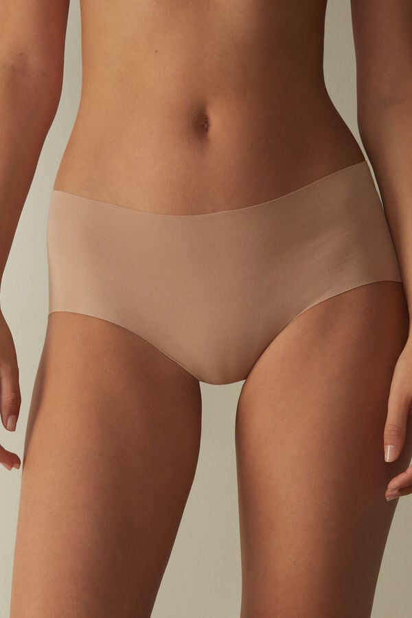 Intimssimi Seamless Supima® Cotton Hipster Natural | QILUV80310