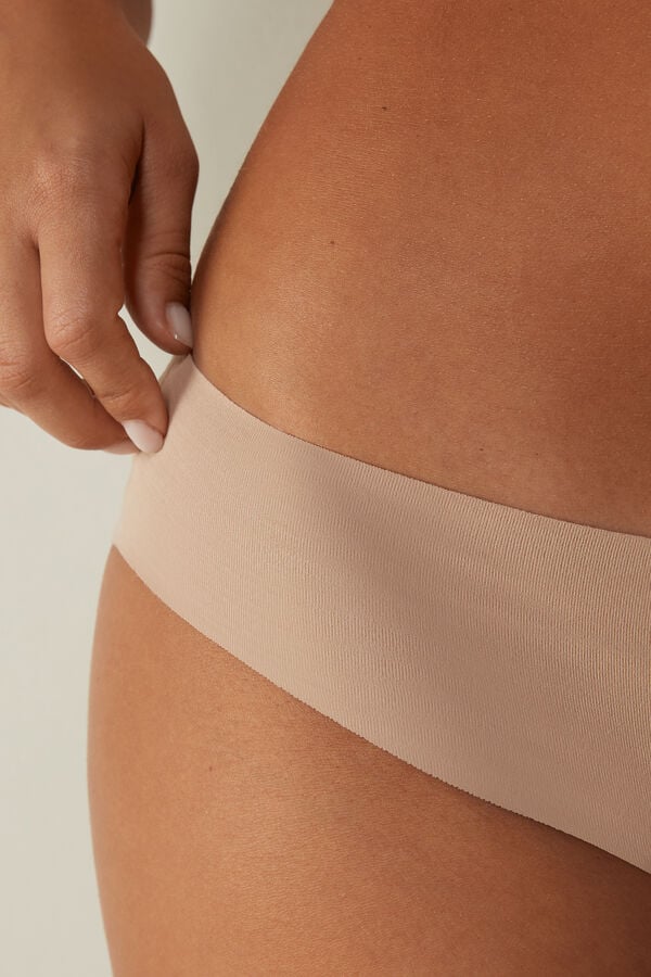 Intimssimi Seamless Supima® Cotton Panties Natural | AILDF75167