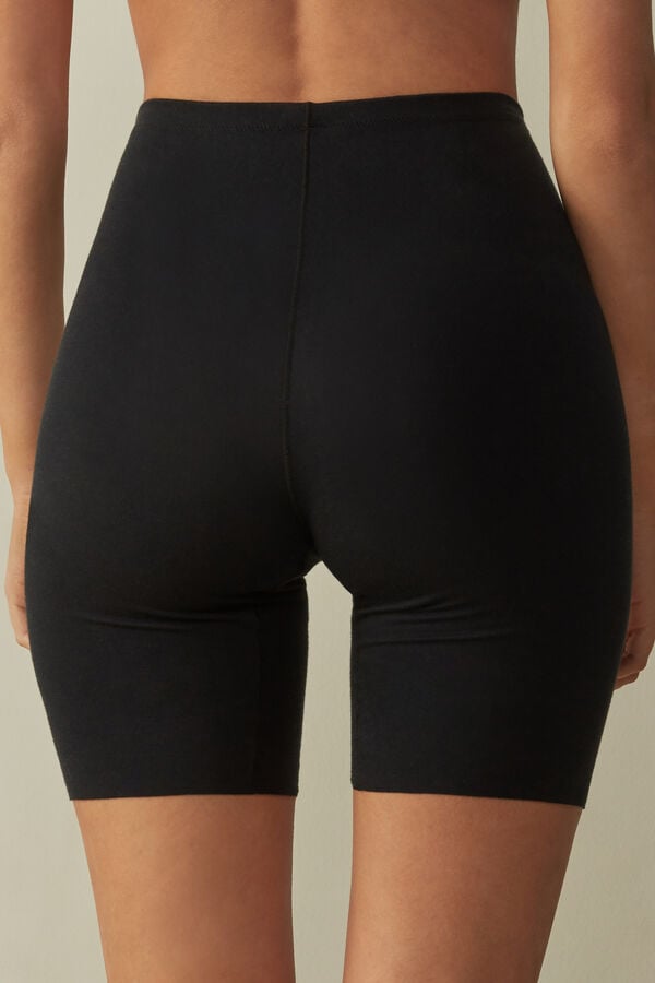 Intimssimi Seamless Supima® Cotton Shorts Black | AILWC41015