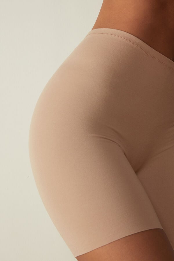 Intimssimi Seamless Supima® Cotton Shorts Natural | AILWC69431