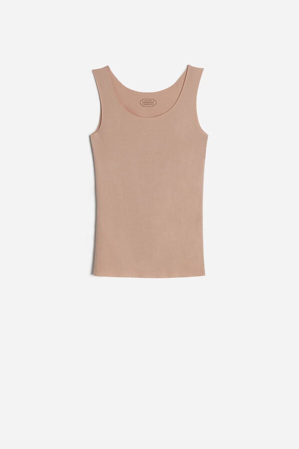 Intimssimi Seamless Supima® Cotton Tank Top Natural | BILSO90517