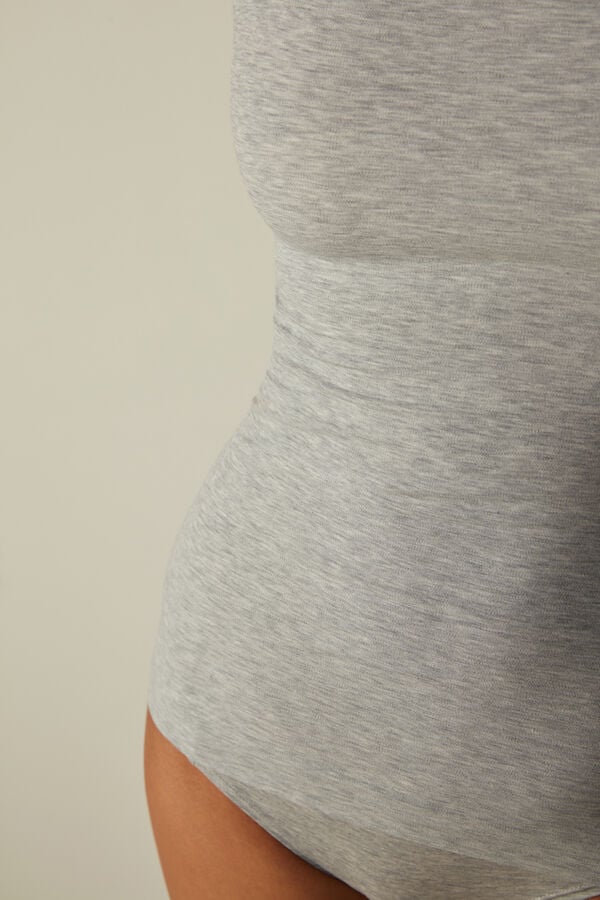 Intimssimi Seamless Supima® Cotton Tank Top Grey | ILEAH28911