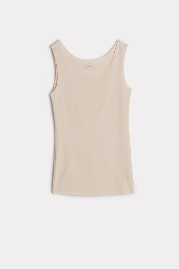 Intimssimi Seamless Supima® Cotton Tank Top Natural | ILJVR94188