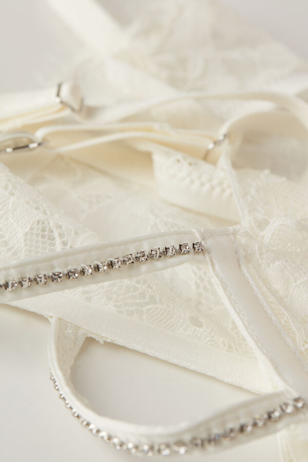 Intimssimi Shine High Like Stars Garter Belt White | UILND13326