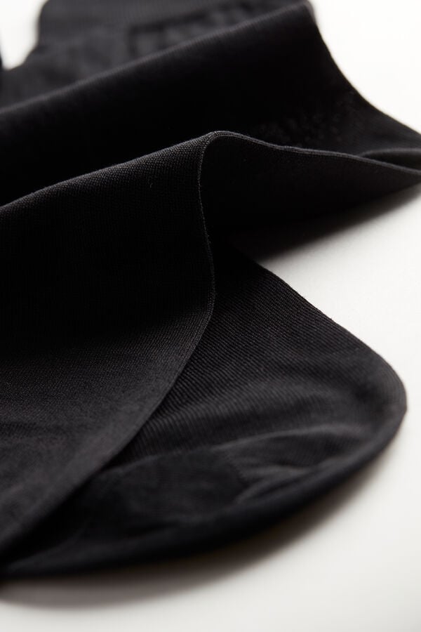 Intimssimi Short Sateen Egyptian Cotton Socks Black | TILWZ72012