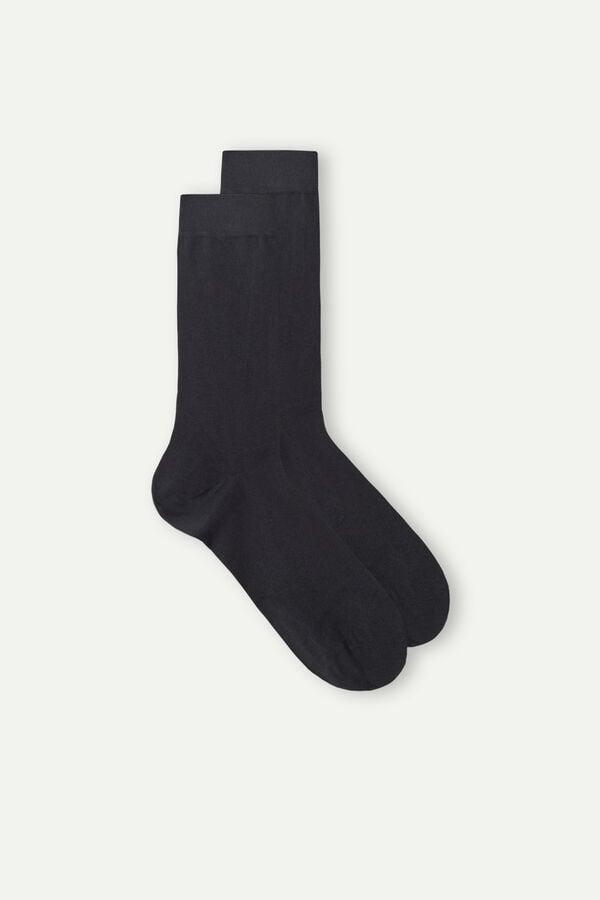 Intimssimi Short Socks in Stretch Supima® Cotton Grey | PILER42972