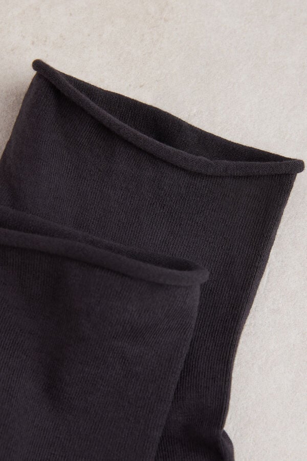 Intimssimi Short Socks in Stretch Supima® Cotton Grey | PILQX41465