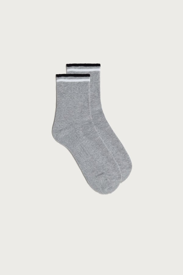 Intimssimi Short Sports Socks Grey | ILICD96031