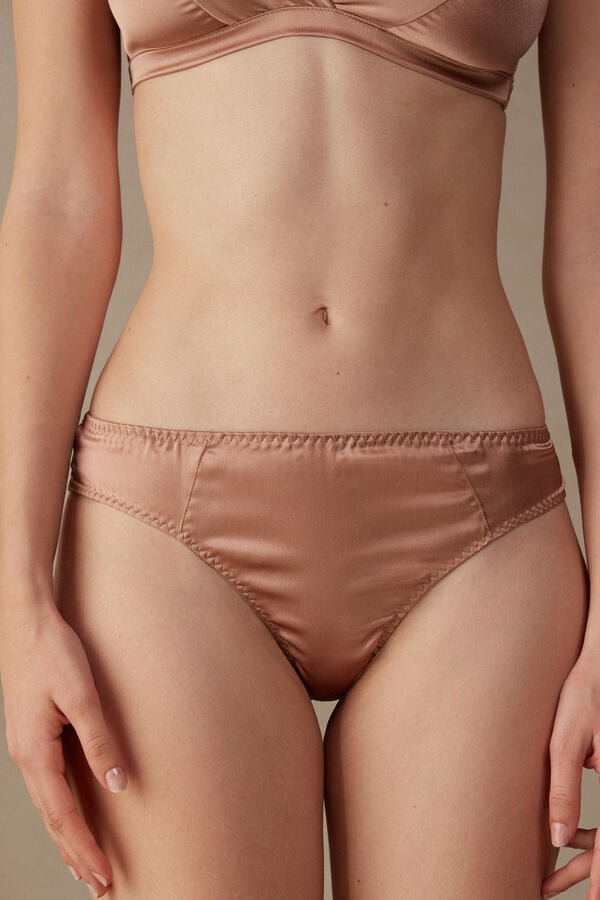 Intimssimi Silk Cheeky Briefs Natural | ILZPD52221