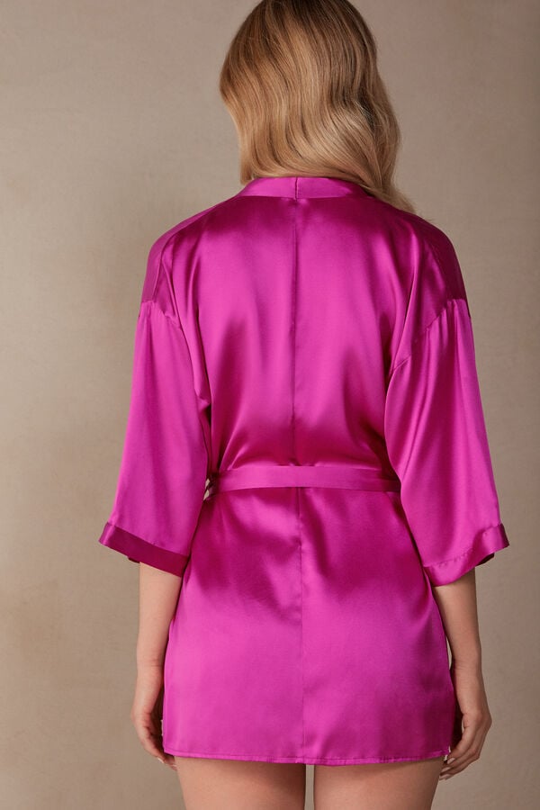 Intimssimi Silk Kimono Pink | ZILMJ68752