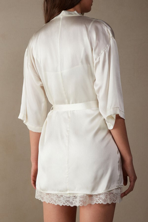 Intimssimi Silk Kimono White | MILFT19229