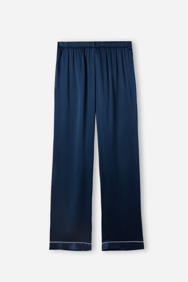 Intimssimi Silk Satin Pajama Pants Blue | XILBH58750