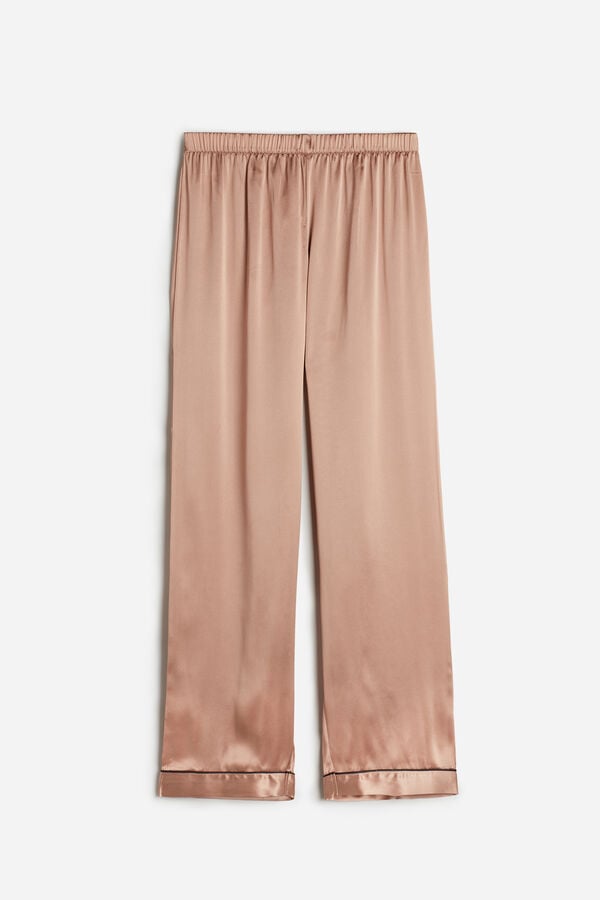 Intimssimi Silk Satin Pajama Pants Natural | YILVQ17889