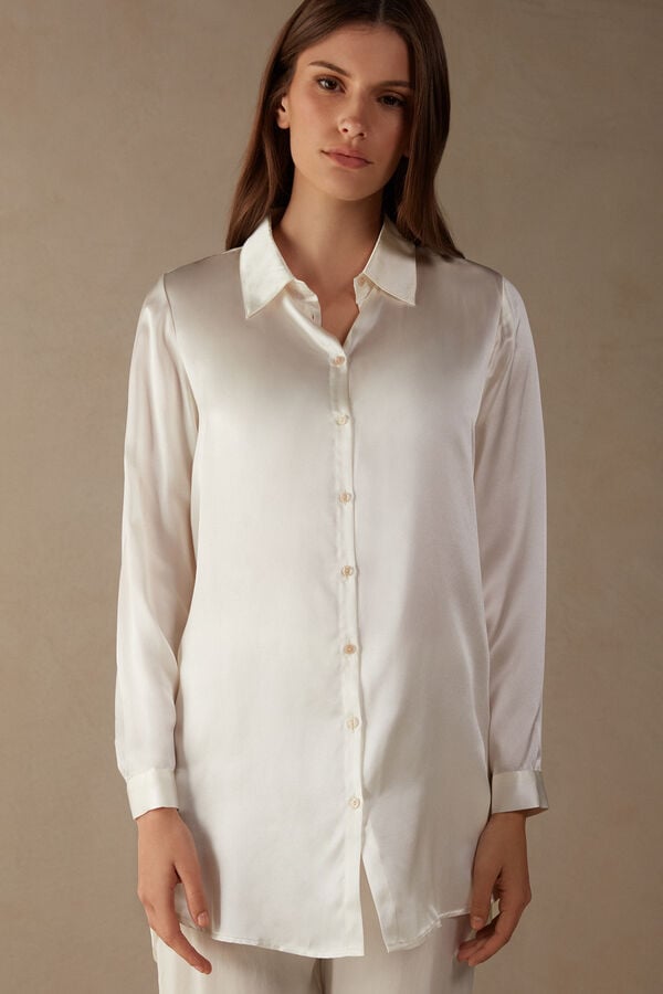 Intimssimi Silk Shirt White | GILEC24673