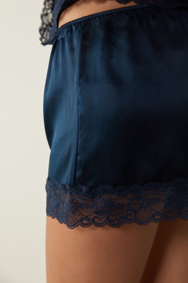 Intimssimi Silk Shorts Blue | TILPQ67229