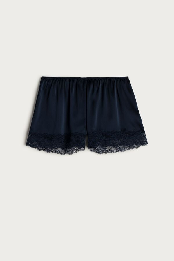 Intimssimi Silk Shorts Blue | TILPQ67229