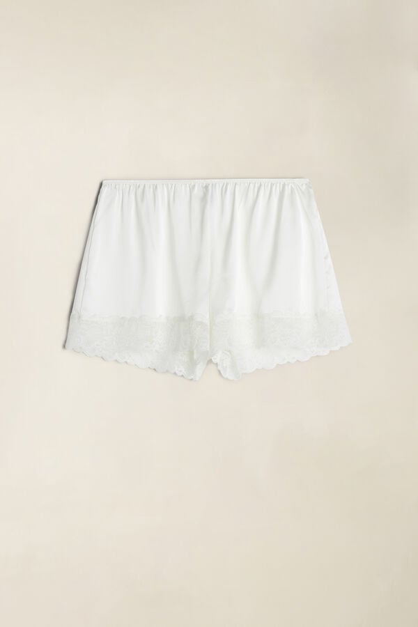 Intimssimi Silk Shorts White | GILUC20170