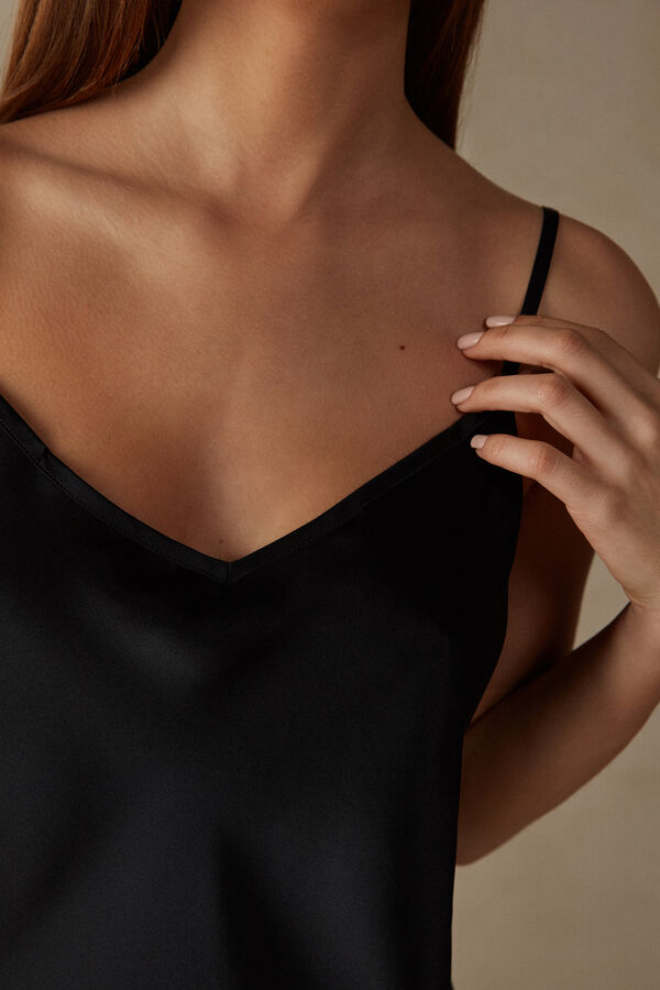 Intimssimi Silk Slip Black | EILVG45054