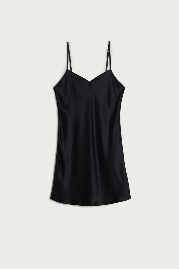 Intimssimi Silk Slip Black | EILVG45054