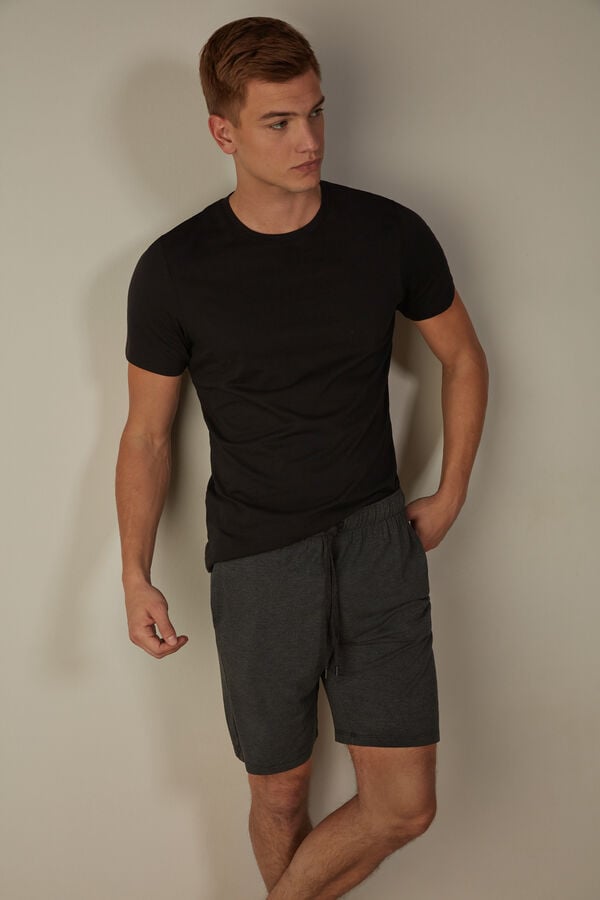 Intimssimi Silk and Modal Shorts Grey | GILEC58529